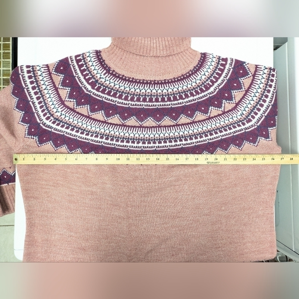 Atlas for women plus size pink turtleneck sweater size 20-22 - Picture 7 of 10